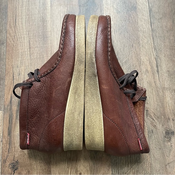 Clark’s Mens Original Wallabees Lace Up Leather Moccasin Shoes main image 10